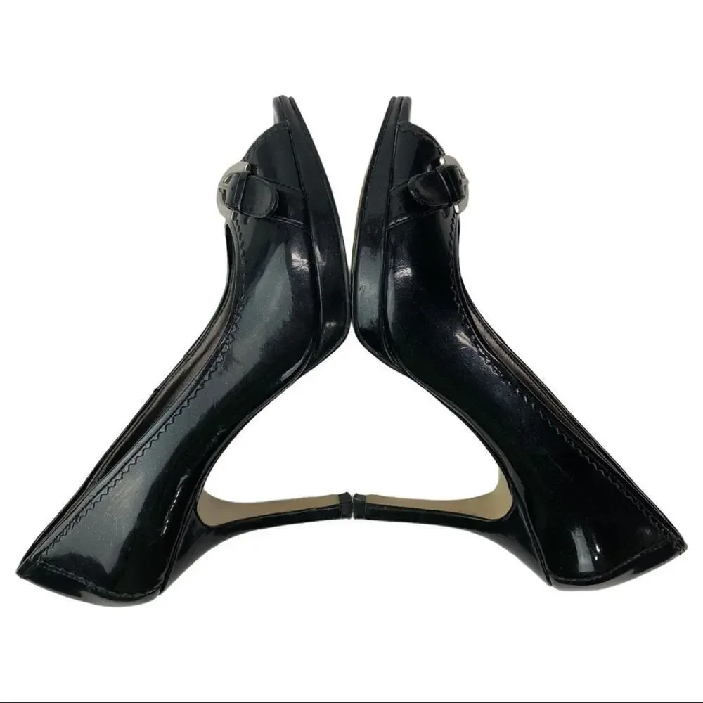 Circa Joan & David Black Patent Leather Pump 8.5